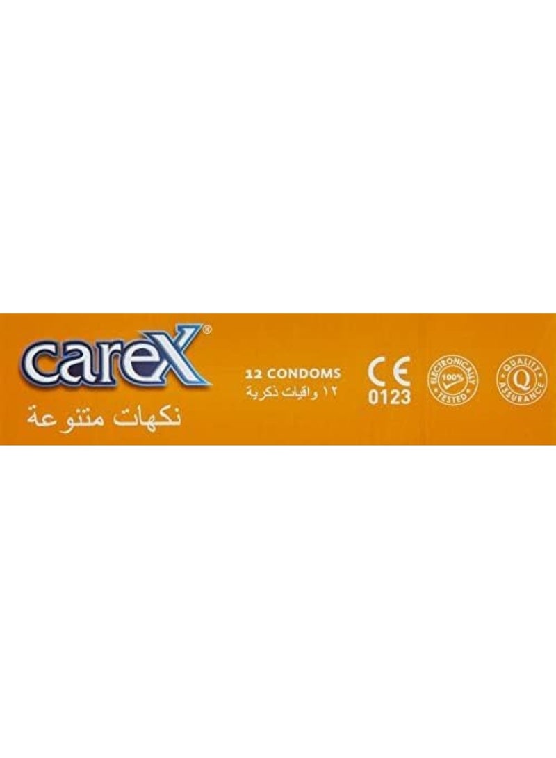 careX Assorted Flavours Condoms 12 Pcs - Image 2